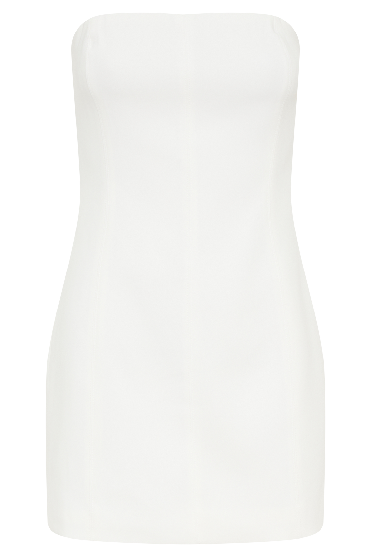 Maci Krep Mini Elbise - Beyaz