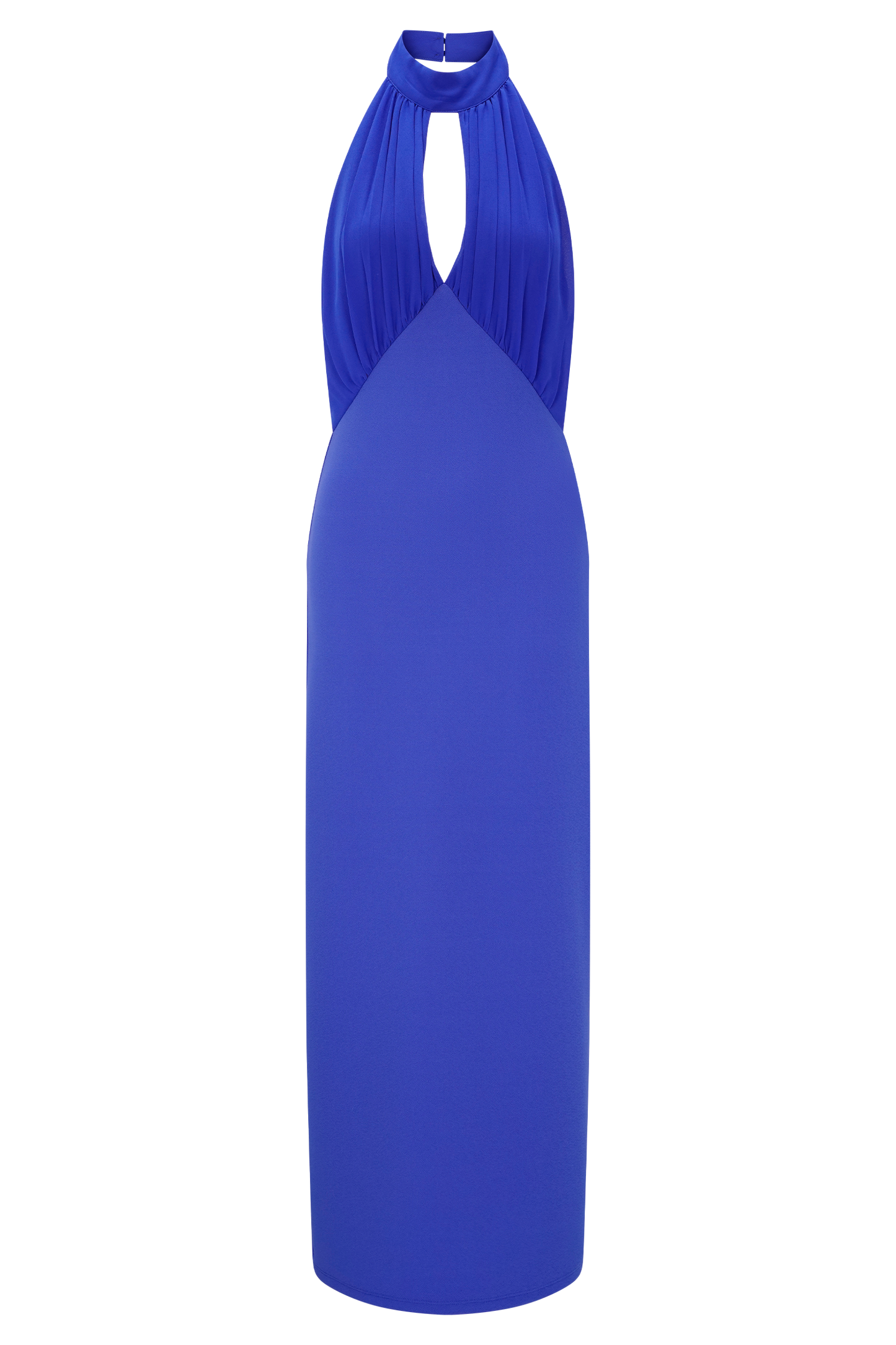 Mierah Halter Midi Elbise - Kobalt Mavisi