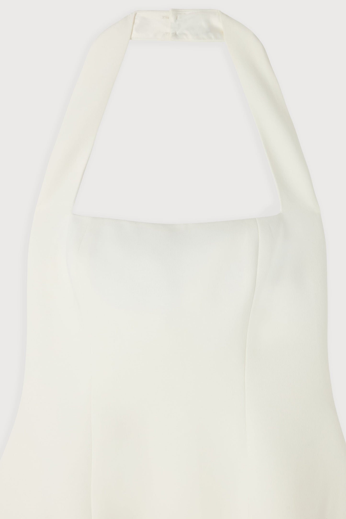 Cotton Mix Halter Midi Dress