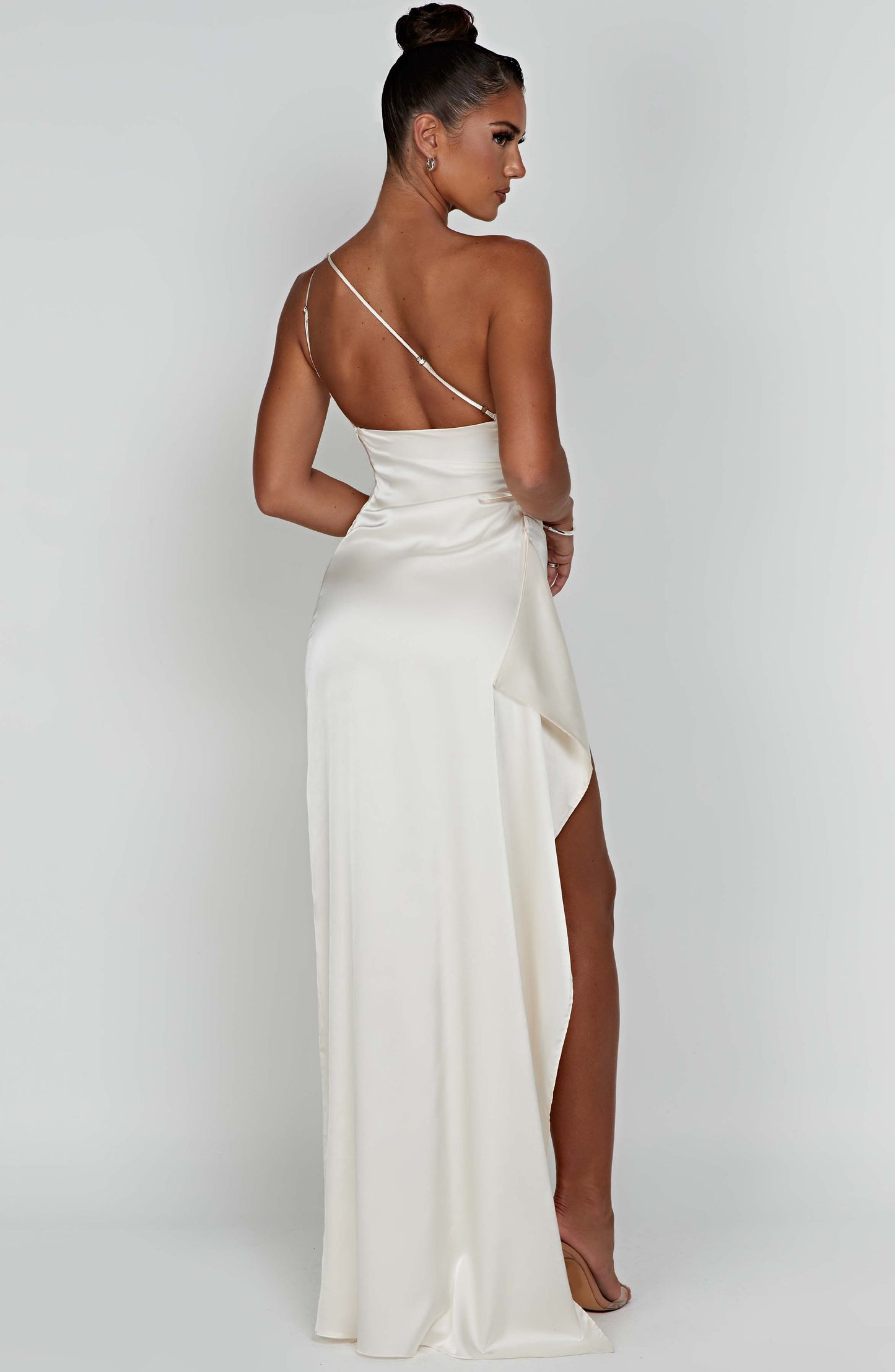 Ariel Maxi Elbise - Krem