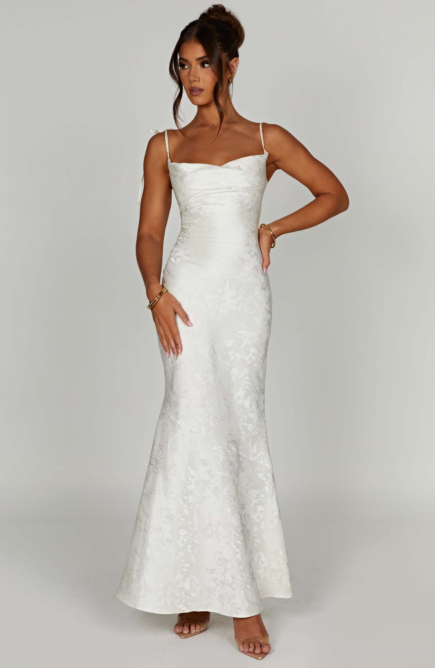 Whitney Maxi Elbise - Krem