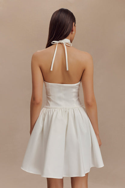 Ruby Halter Mini Elbise - Beyaz