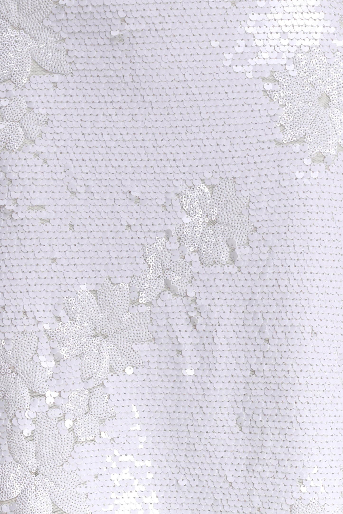 Maisie Strapless Payetli Midi Elbise - Beyaz