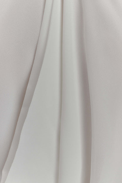 Rosalia Cowl Neck Maksi Elbise - Beyaz