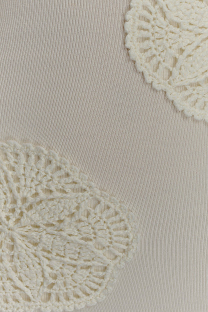Teneika Crochet Knit Maxi Dress - Ivory