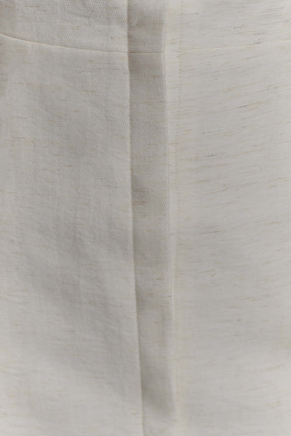 Anya Linen Halter Mini Dress - Oat Marle