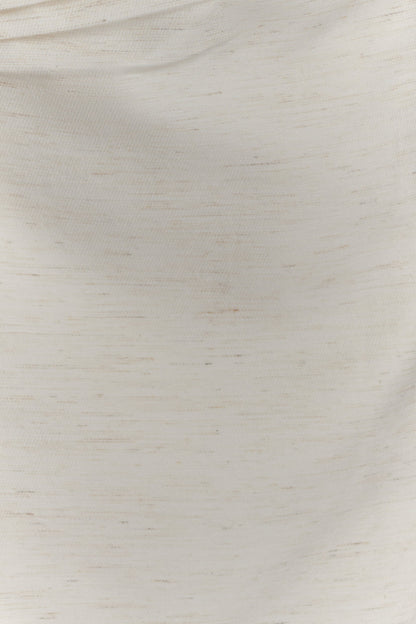 Steph Strapless Linen Mini Dress - White