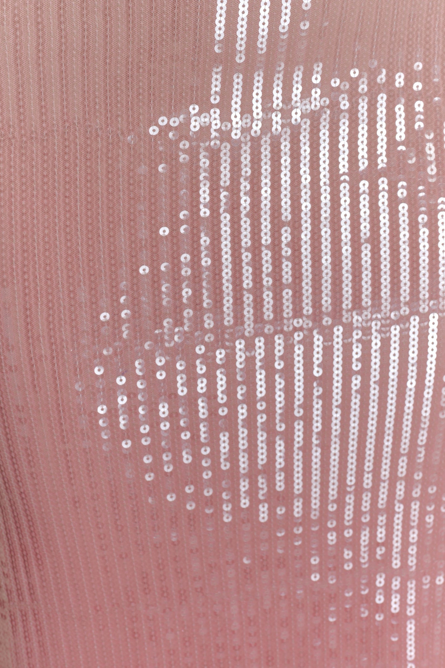Miranda Strapless Payetli Maksi Elbise - Ombre Pembe