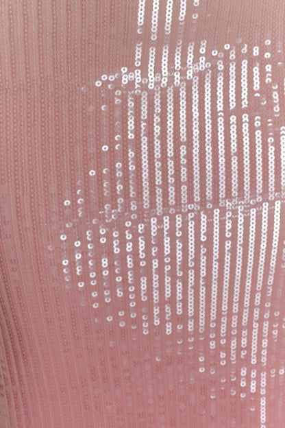 Miranda Strapless Payetli Maksi Elbise - Ombre Pembe