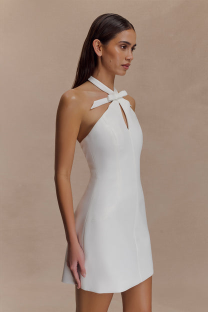 Freya Halter Fiyonk Mini Elbise - Krem