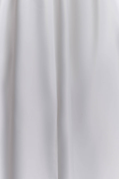 Elizabeth Straplez Korse Maxi Elbise - Beyaz