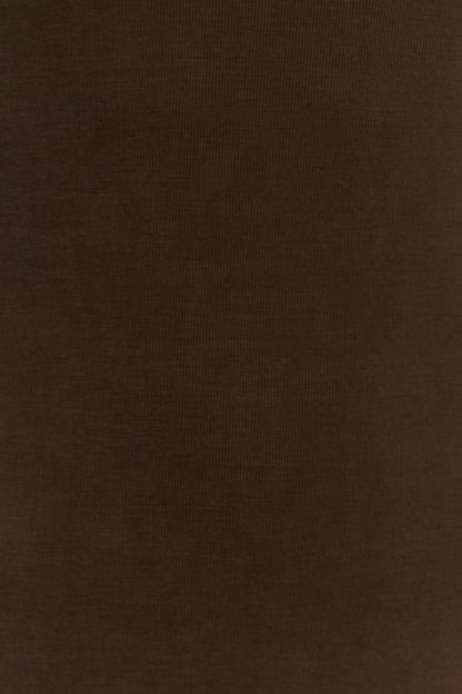 Kennedy High Neck Midi Dress - Chocolate