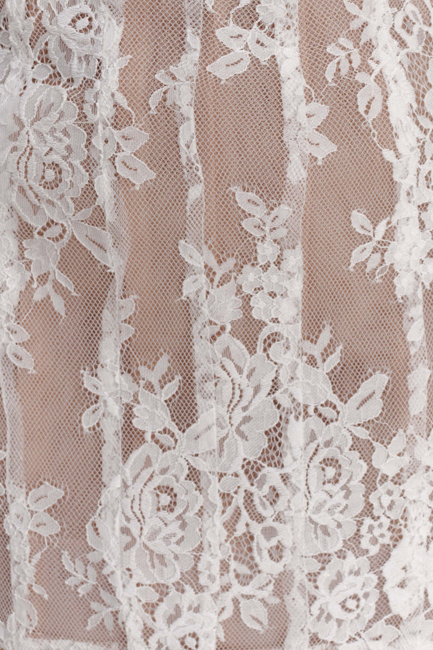 Zoey Dantel Korse Mini Elbise - Krem