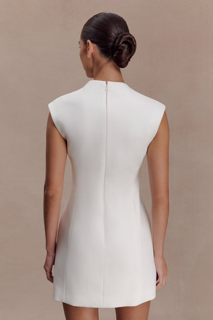 Victoria Cut Out Takım Mini Elbise - Krem