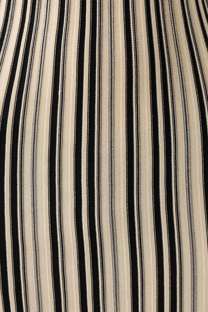 Meggie Striped Sleeveless Mini Dress - Black/Ivory