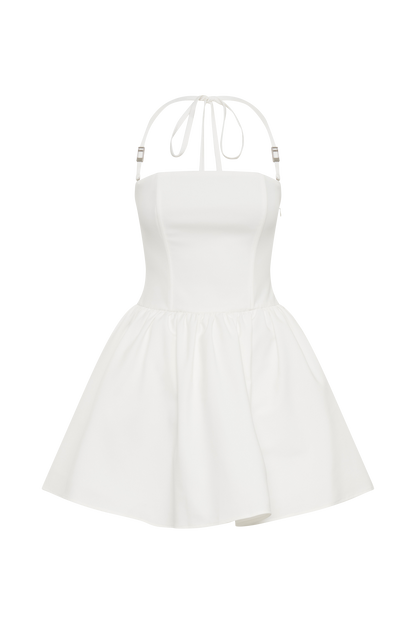 Ruby Halter Mini Elbise - Beyaz