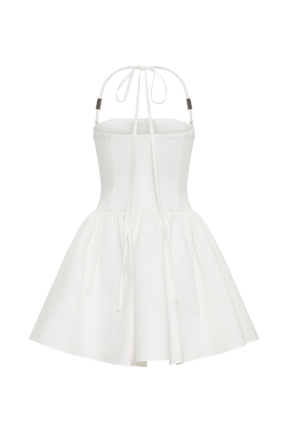 Ruby Halter Mini Elbise - Beyaz