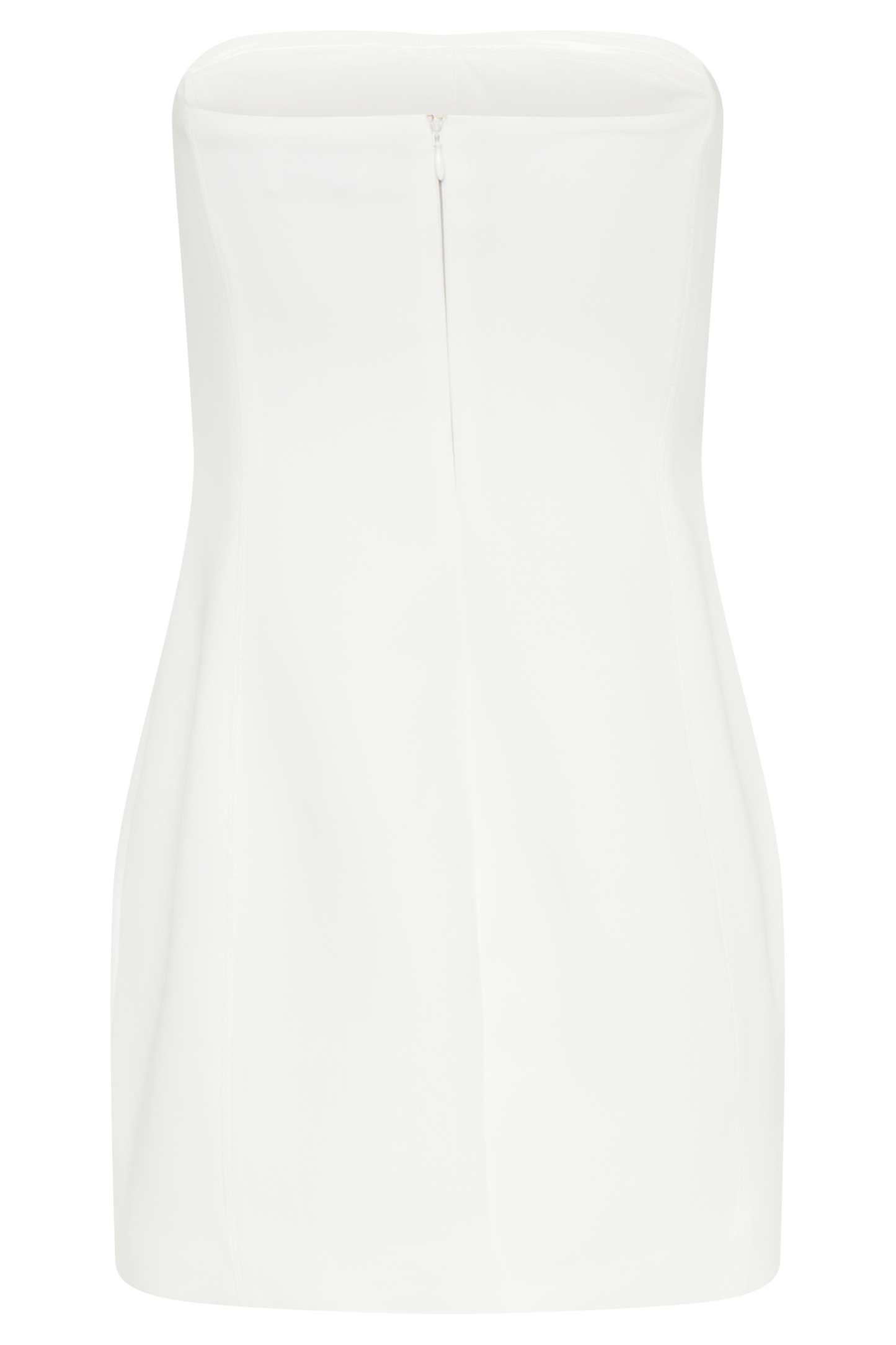 Maci Krep Mini Elbise - Beyaz