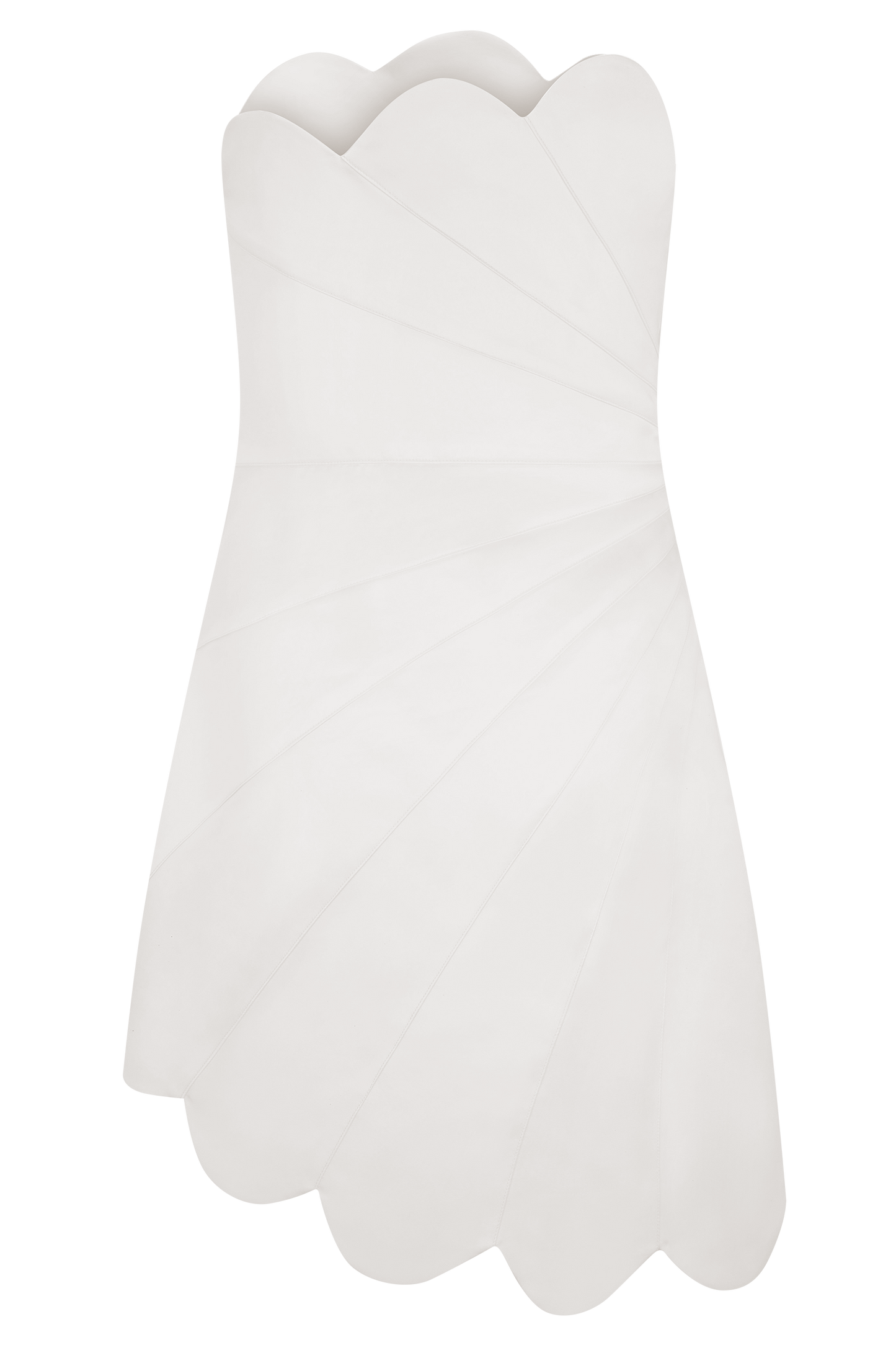 Atenea Saten Mini Elbise - Beyaz