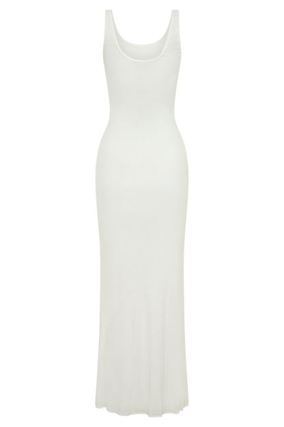 Gwenaelle Scoop Neck Jersey Maxi Dress - White