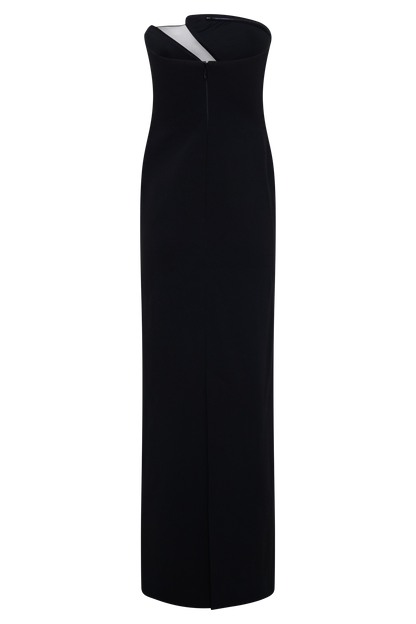 Lianne Strapless Maksi Elbise - Siyah