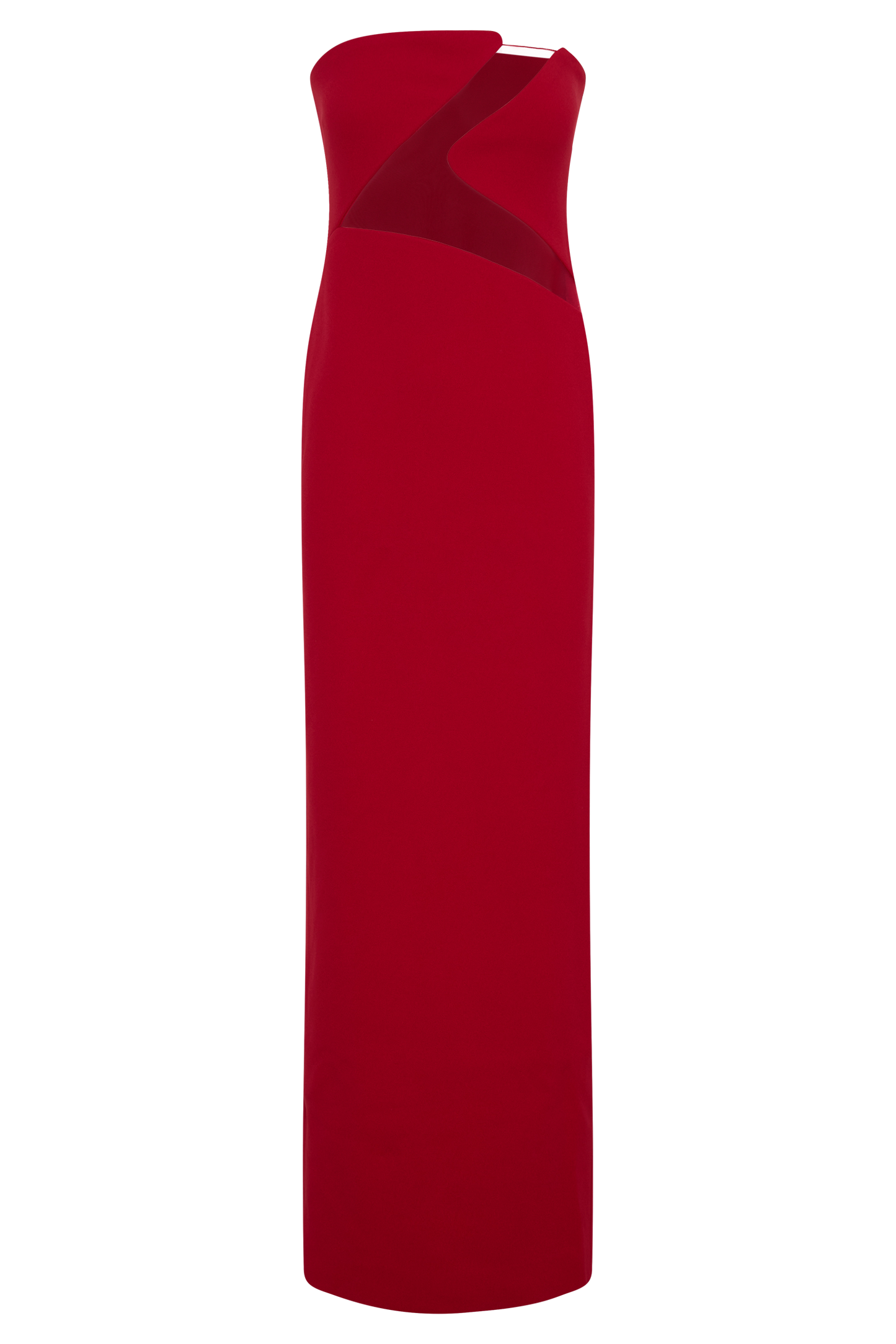 Lianne Strapless Maksi Elbise - Kırmızı