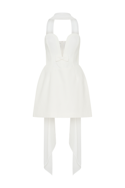 Orellia Askısız Takım Elbise Mini Elbise - Krem