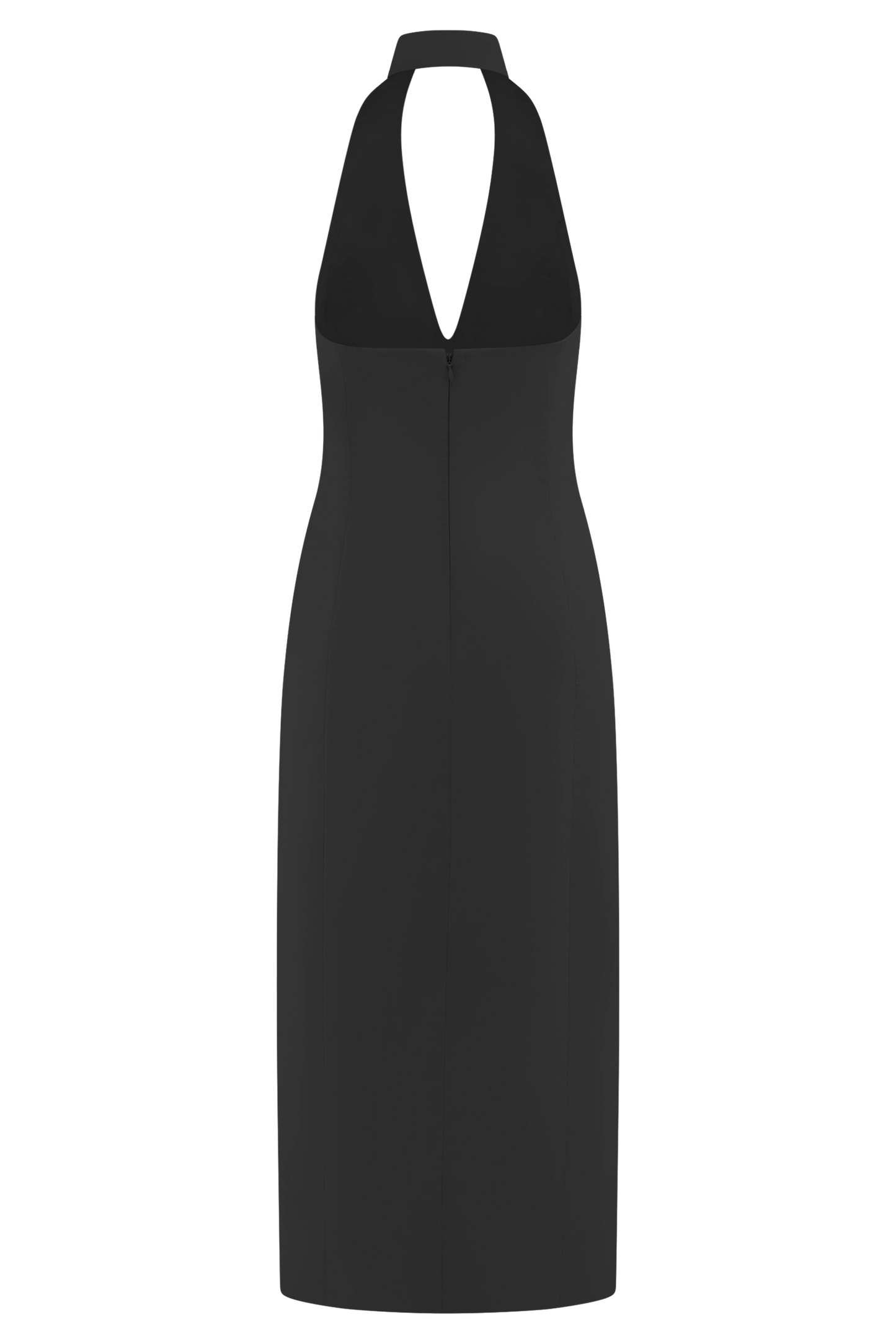 Simona Halter Boyunluk Midi Elbise - Siyah