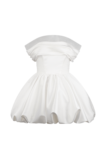 Lauretta Off Shoulder Mini Dress - White