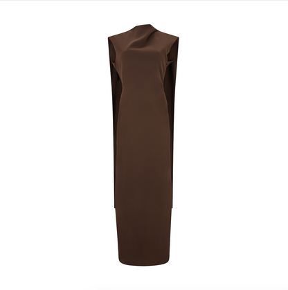 Drape uzun elbise