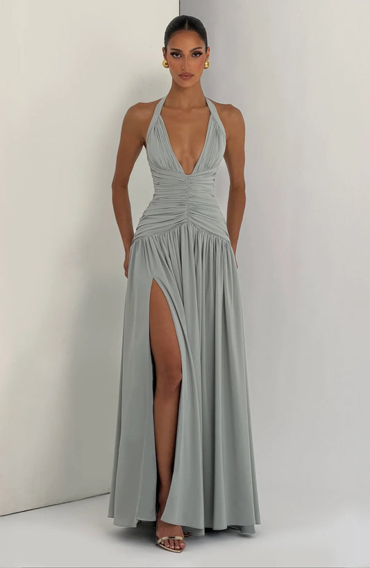 Amaris Maxi Elbise - Adaçayı Yeşili