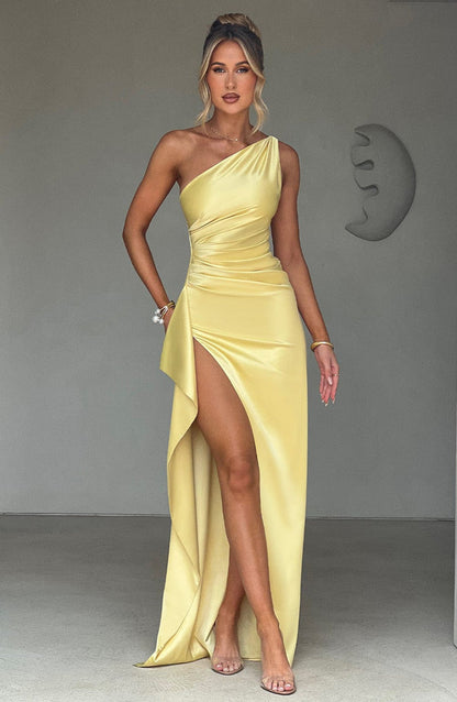 Ariel Maxi Elbise - Limon