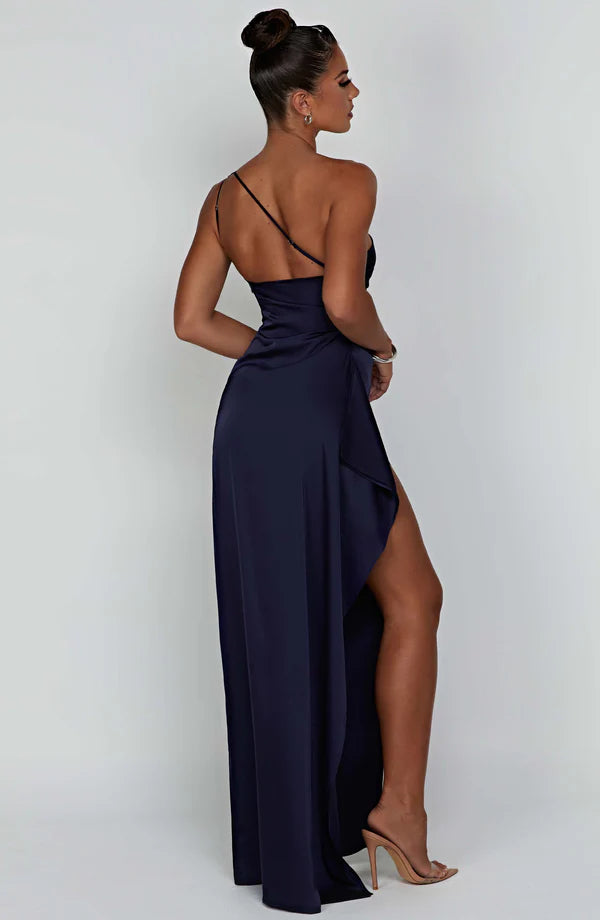 Ariel Maxi Elbise - Lacivert
