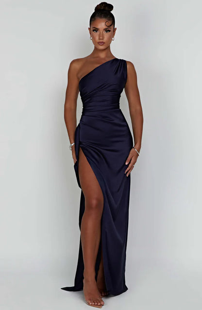 Ariel Maxi Elbise - Lacivert