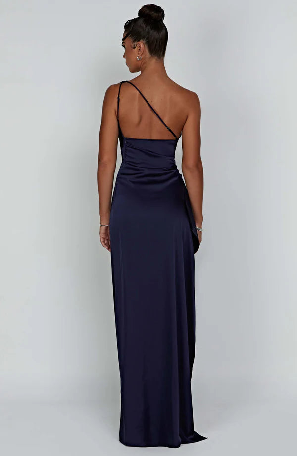 Ariel Maxi Elbise - Lacivert