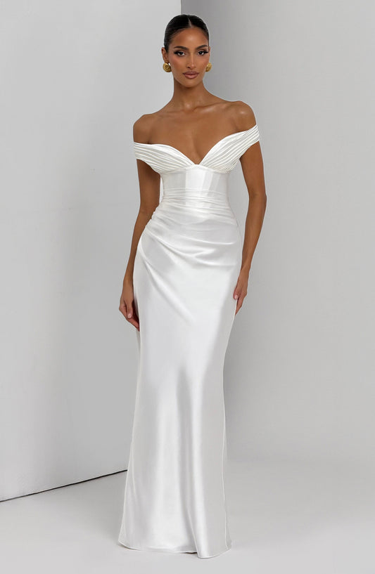 Aurelia Maxi Elbise - Ivory