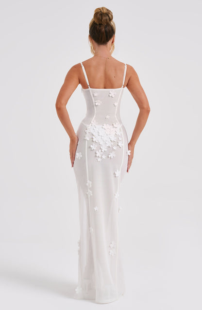 Dalary Maxi Elbise - Krem