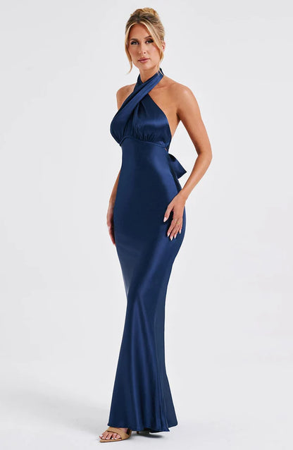 Dimitra Maxi Elbise - Lacivert