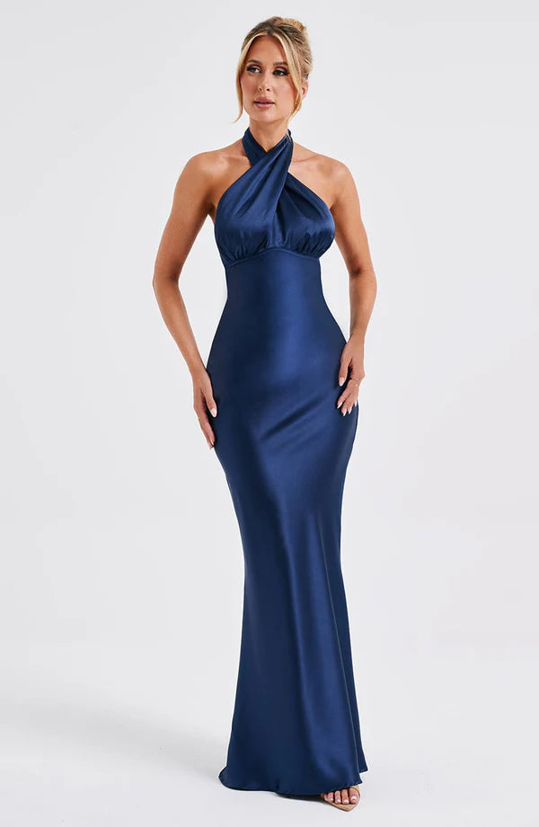 Dimitra Maxi Elbise - Lacivert