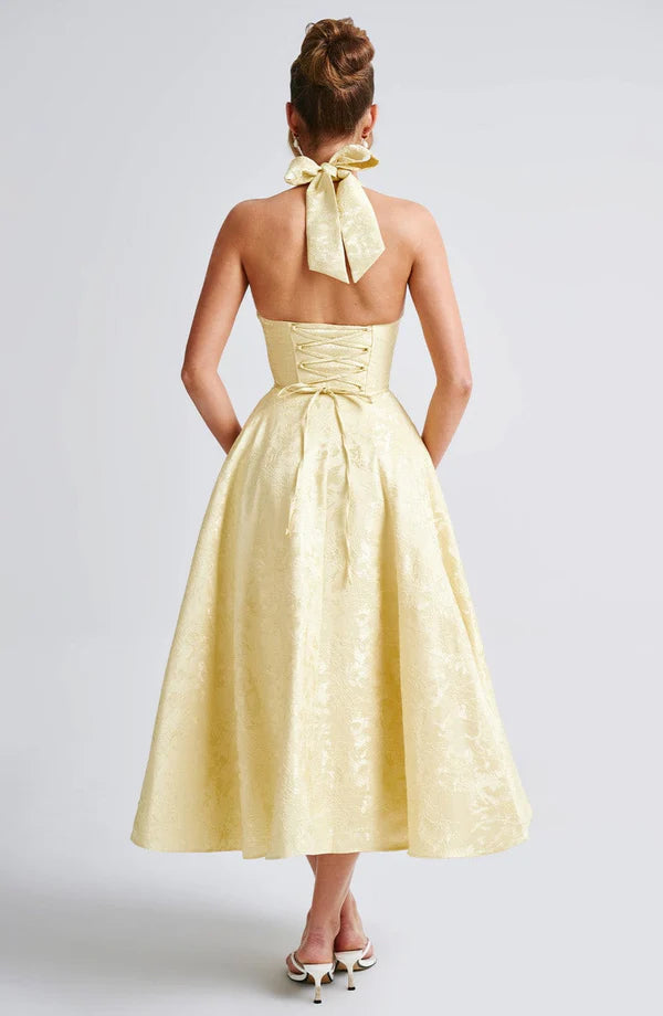 Effie Midi Elbise - Limon