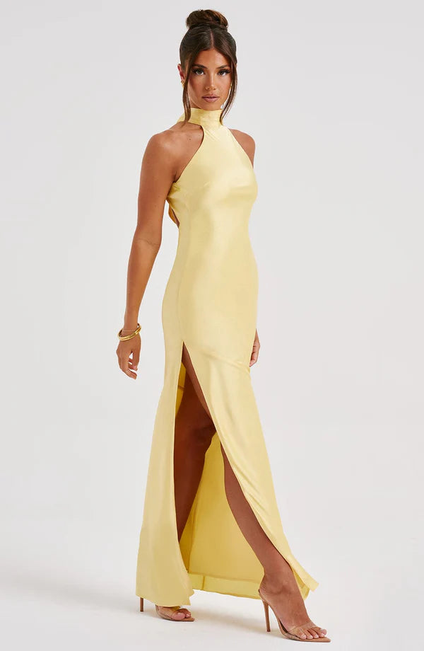 Etta Maxi Elbise - Limon