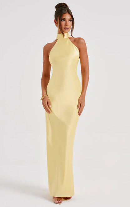Etta Maxi Elbise - Limon