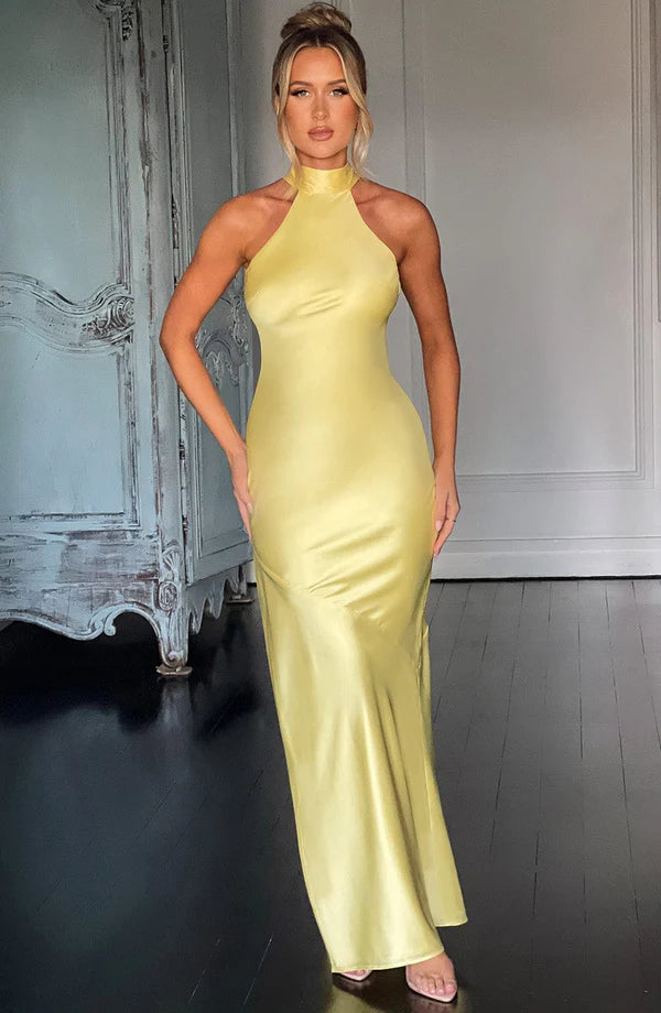 Etta Maxi Elbise - Limon