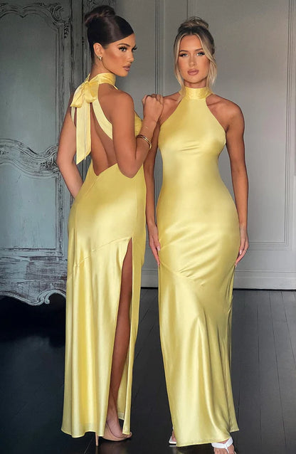Etta Maxi Elbise - Limon