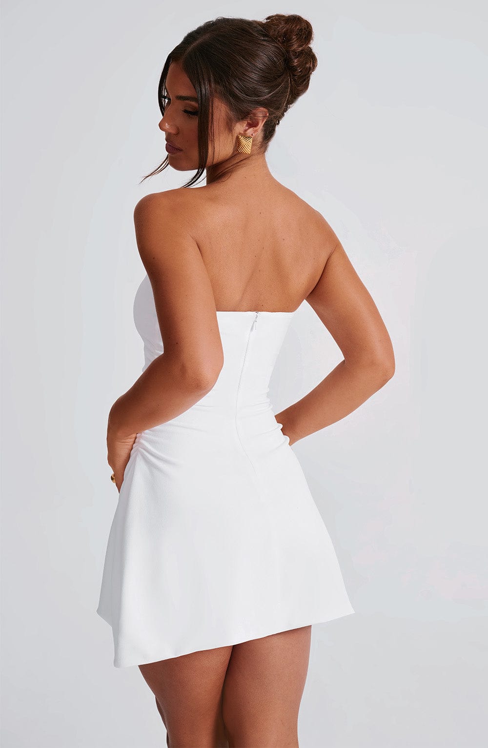 Fleur Mini Elbise - Krem