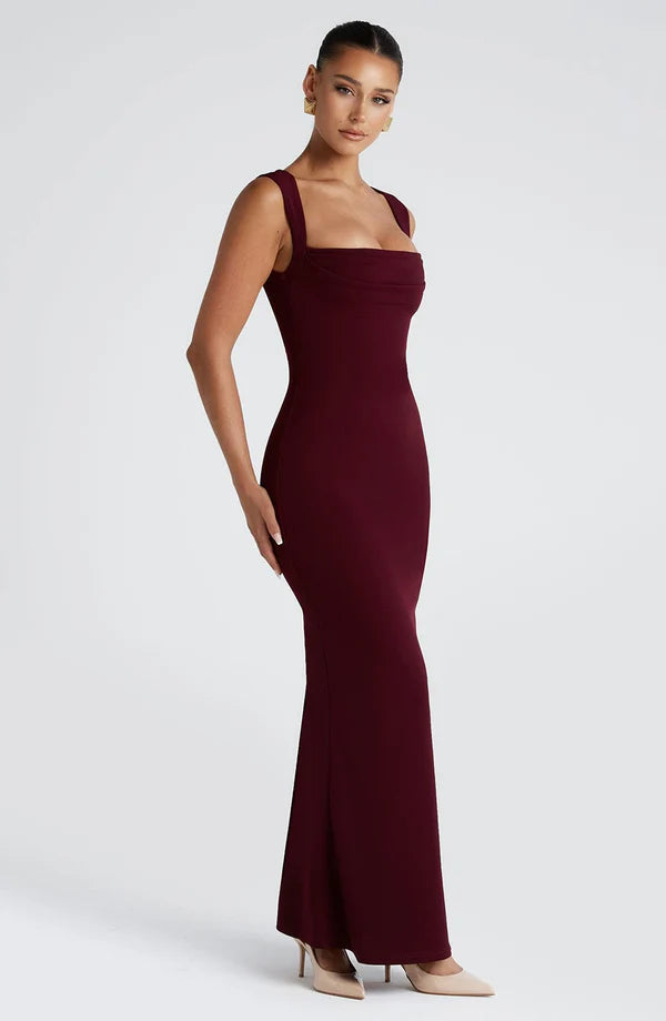 Helena Maxi Elbise - Kiraz Lake