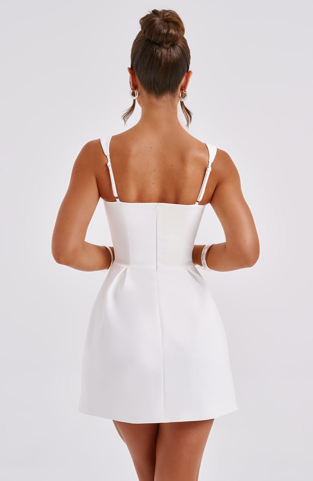 Janiah Mini Elbise - Krem