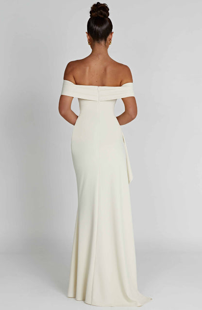 Joyce Maxi Elbise - Krem