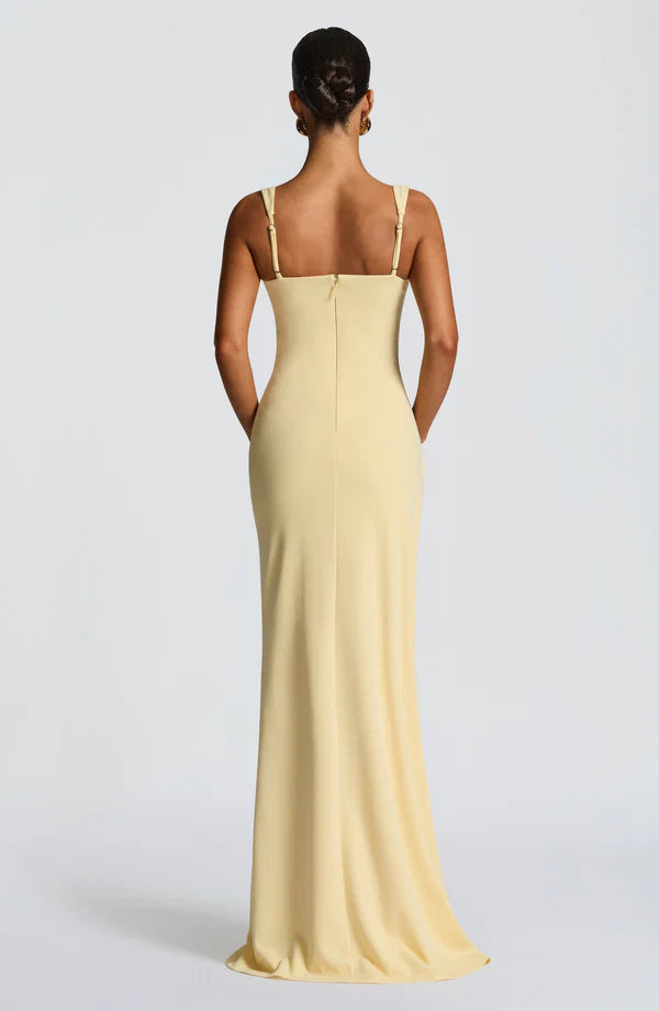 Katana Maxi Elbise - Limon