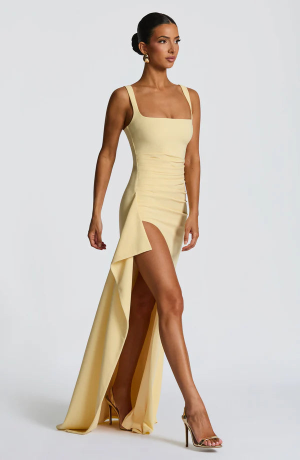 Katana Maxi Elbise - Limon